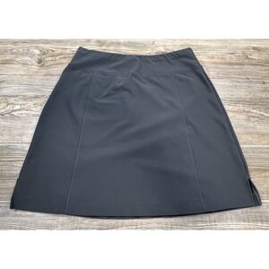 Lucy Activewear Skirt Grey M Zip Pockets Pull-On Tenniscore Pickleball